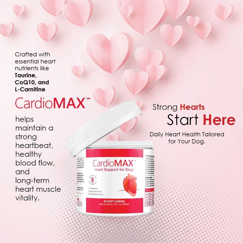 CardioMAX taurine and carnitine blend highlights essential nutrients for heart muscle function.