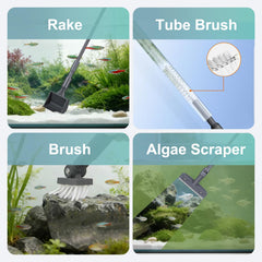 Carefree Fish 6IN1 fish net captures debris safely during maintenance.