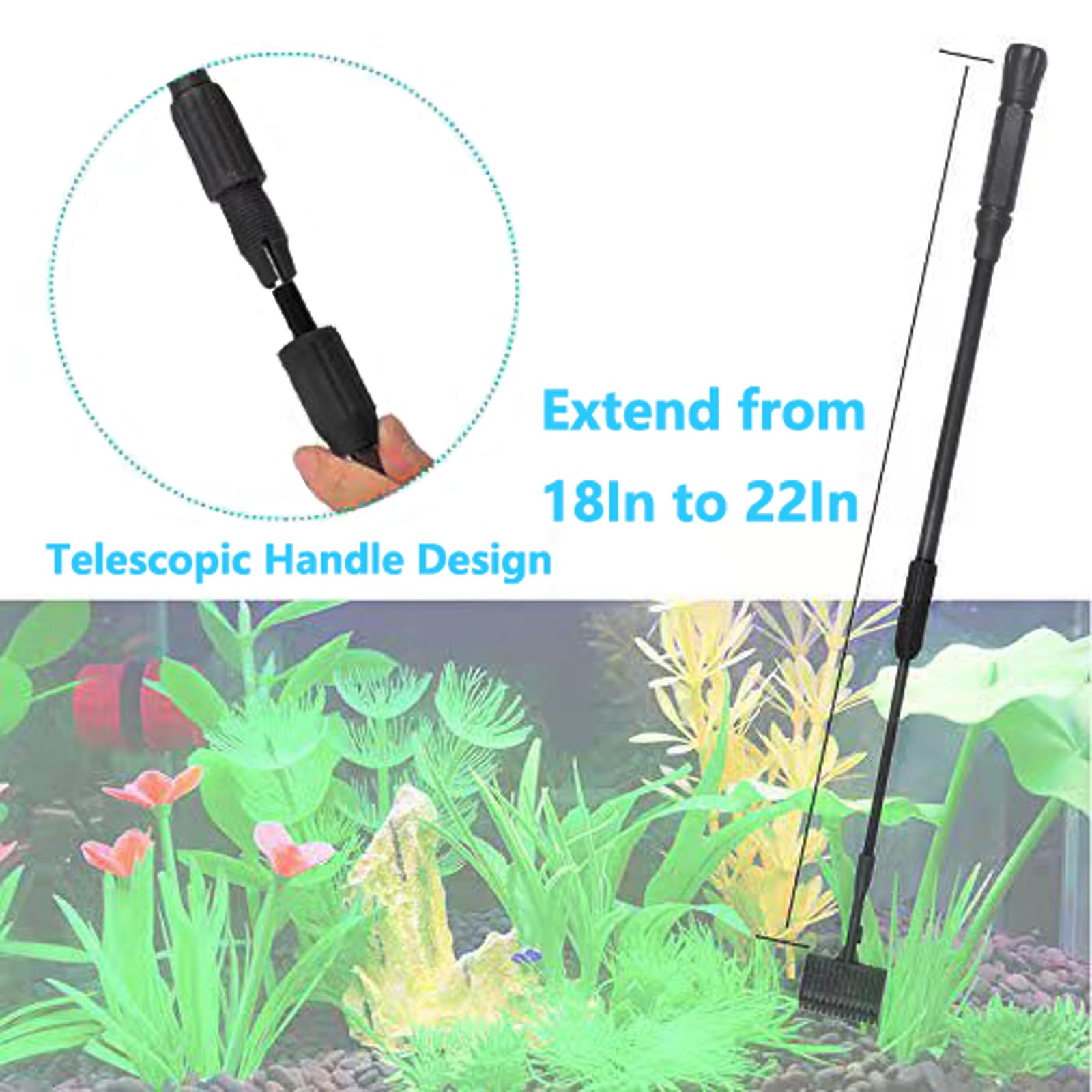 Carefree Fish 7IN1 long tweezers reach tight spots.
