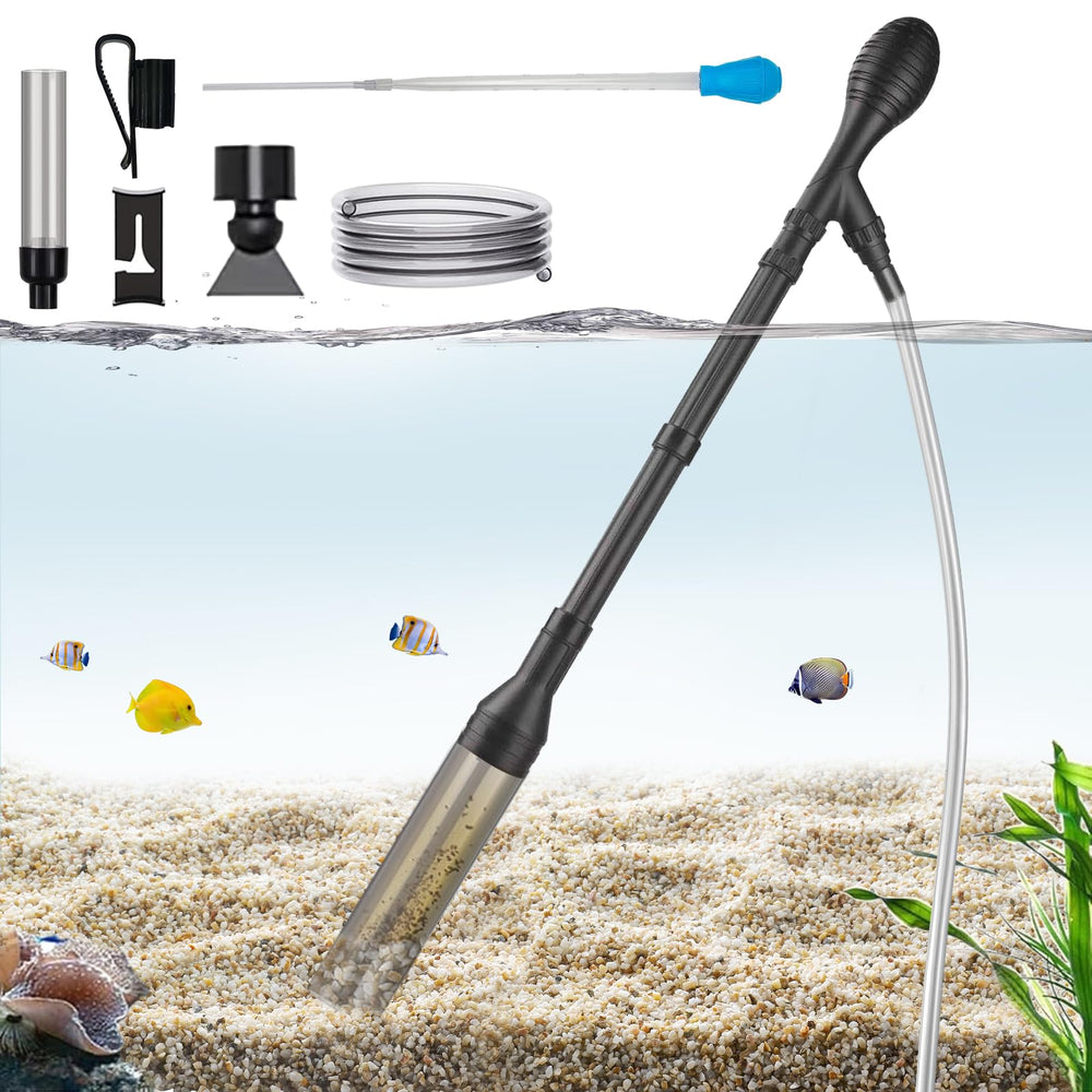 Carefree Fish gravel cleaner 6ft hose for easy tank maintenance.