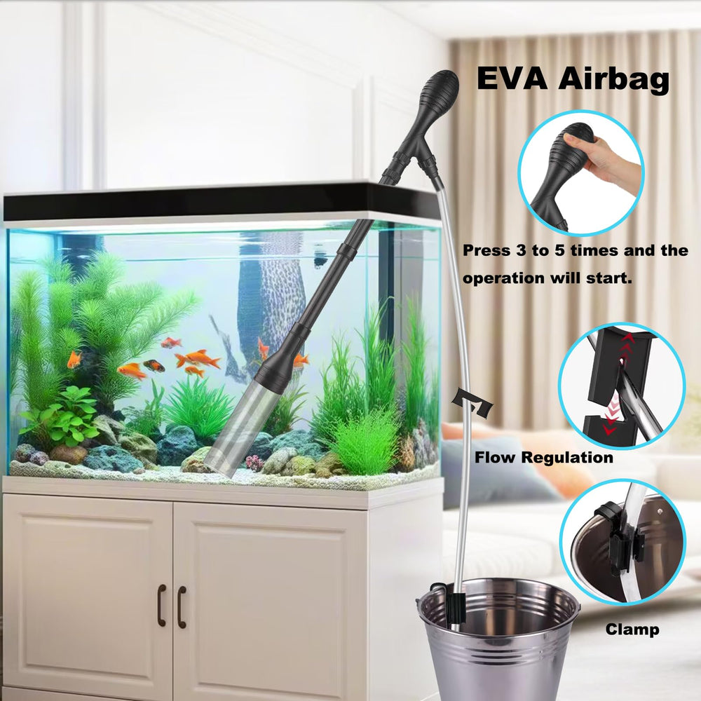 Carefree Fish assembly shows 3in1 cleaning tool ready to use.