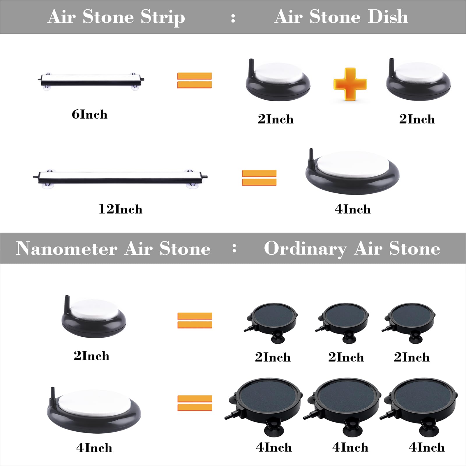 Carefree Fish high-temperature fired air stone offers durable performance in saltwater tanks.