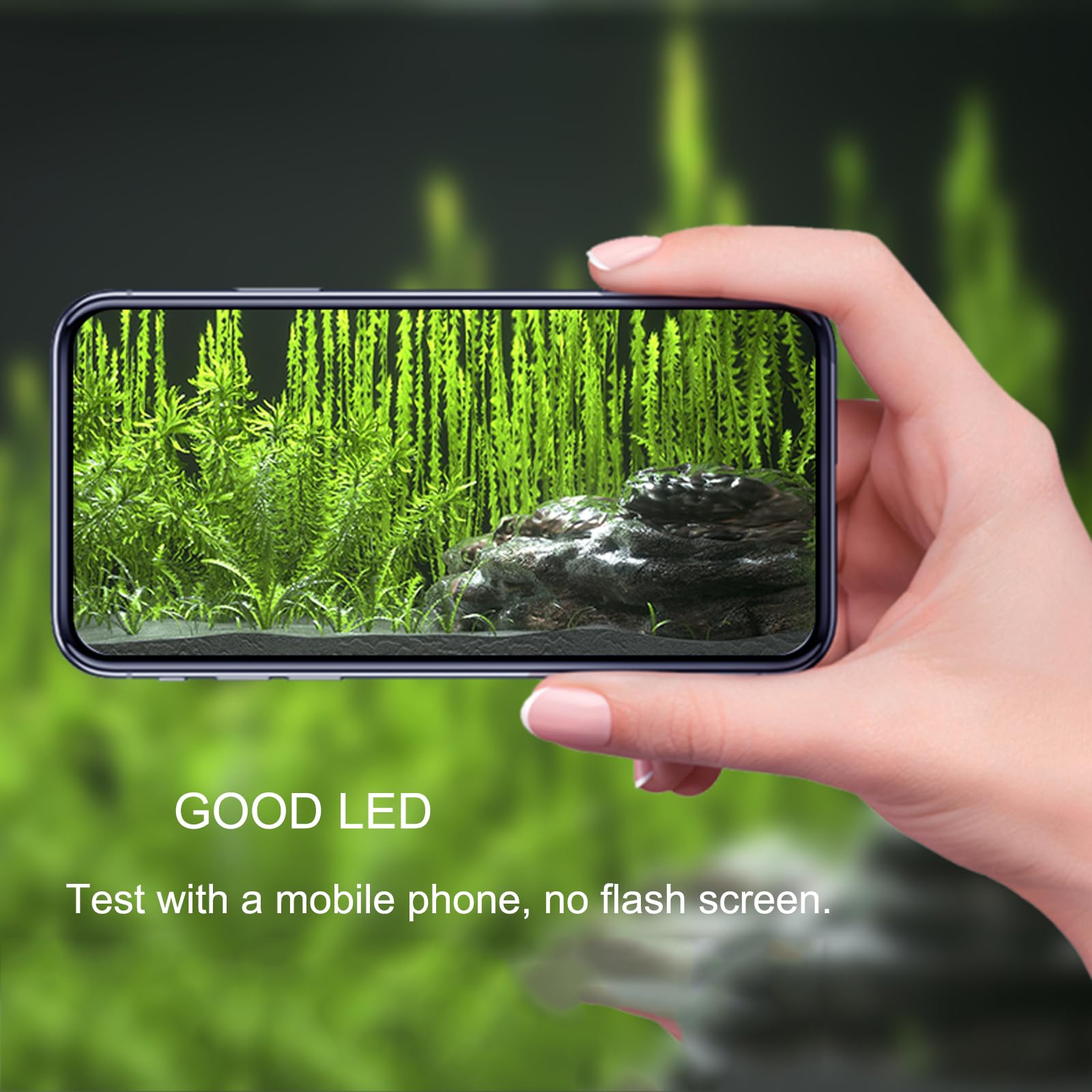 Carefree Fish LED light slim design for compact aquarium setups.