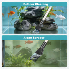 Carefree Fish siphon ball action starts flow without electricity.
