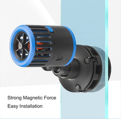 Underwater installation demonstrates easy mounting and safe quiet operation with Carefree Fish wave maker.