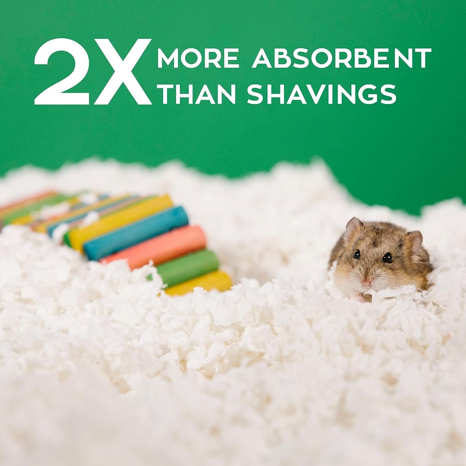 Carefresh biodegradable and compostable bedding offers planet-friendly cleanup.