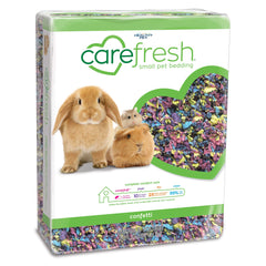 Carefresh confetti bedding colorful fibers boost cozy burrowing and nesting.