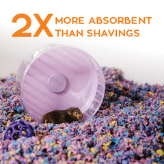 Carefresh confetti bedding provides odor control up to 10 days.