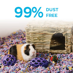 Carefresh confetti bedding is ultra-absorbent to keep habitats dry.