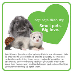 Carefresh odor-control test demonstrates long-lasting ammonia odor suppression.