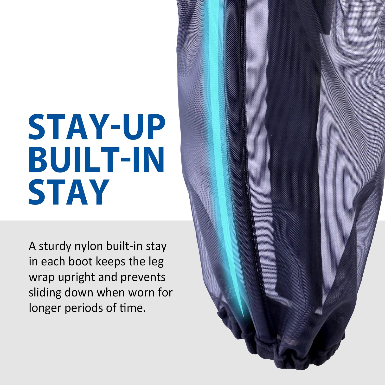 CareMaster breathable, easy-clean set of four boots drying quickly on pasture.