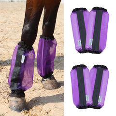 CareMaster fine-mesh horse leggings close-up shows breathable sun protection