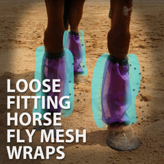CareMaster mesh boots use full-length tape for snug cannon fit