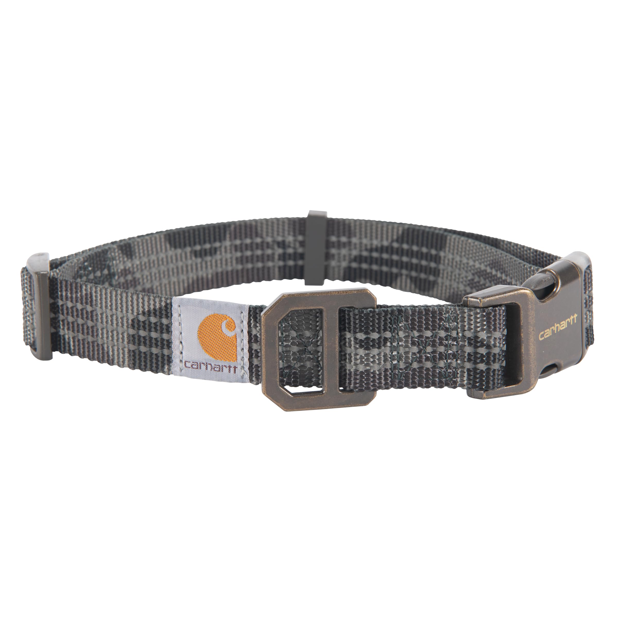 Carhartt dog collar in duck camo nylon for rugged outdoor use