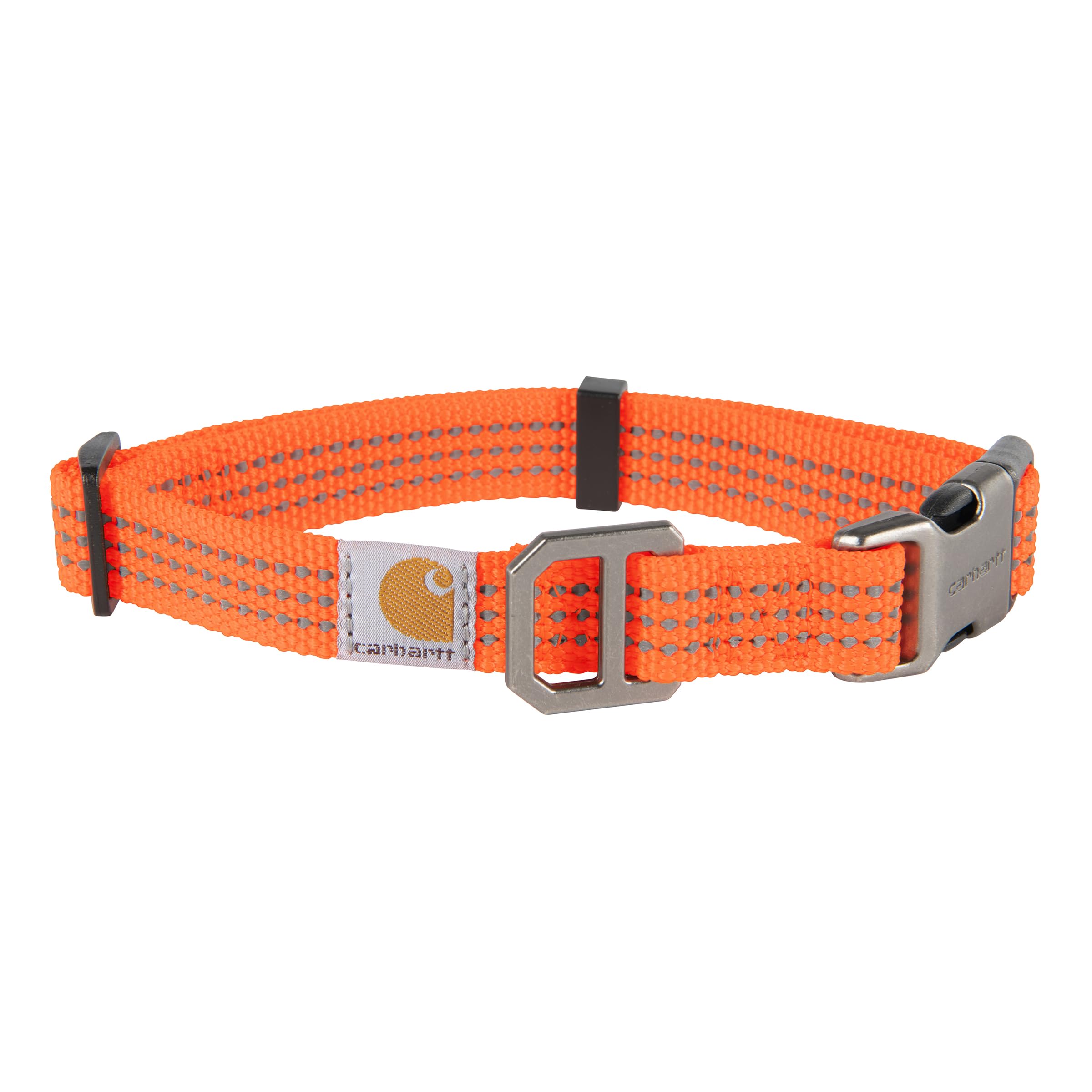 Carhartt dog collar with hunter orange nylon for high visibility during outdoor play