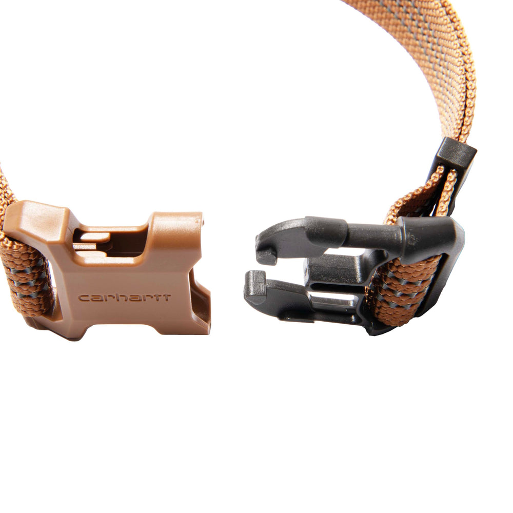 Large Carhartt collar fits 18 to 26 inches with 1 inch width.