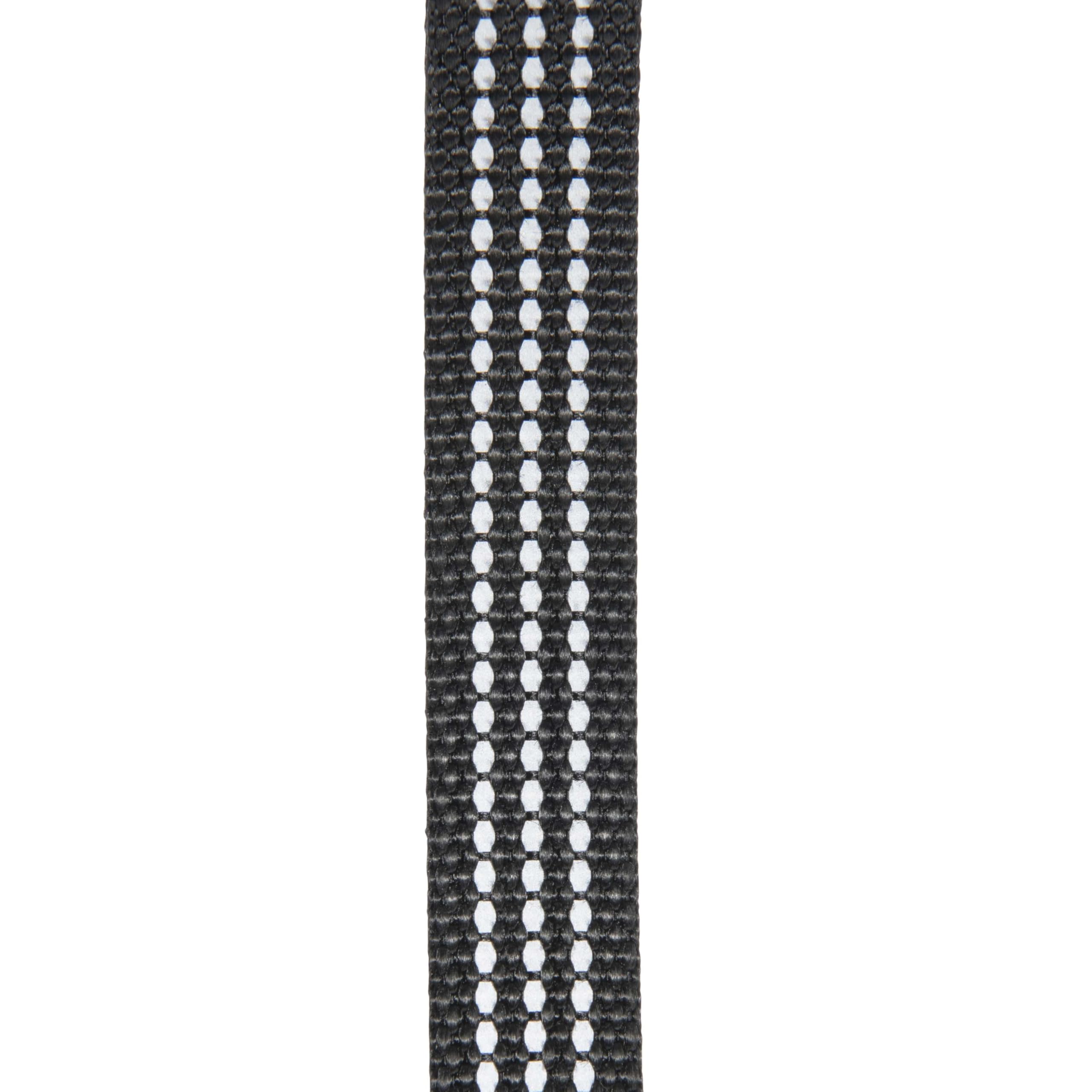 Carhartt collar features reflective stitching for safer walks in low light