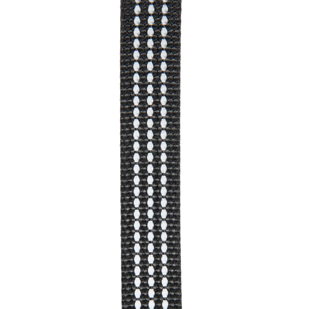 Carhartt collar features reflective stitching for safer walks in low light