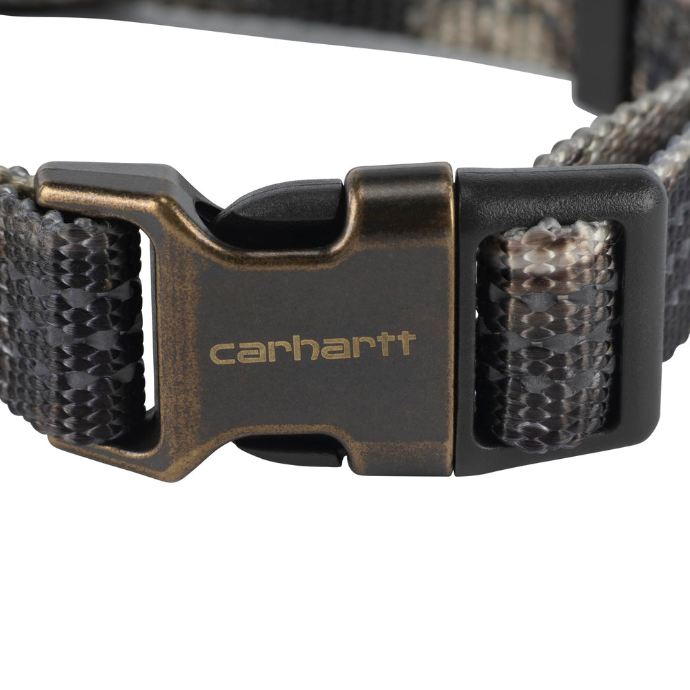 Carhartt dog collar with reflective stitching for low-light visibility