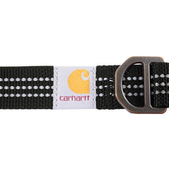 Carhartt dog collar with slotted D-ring keeps leash and tags together