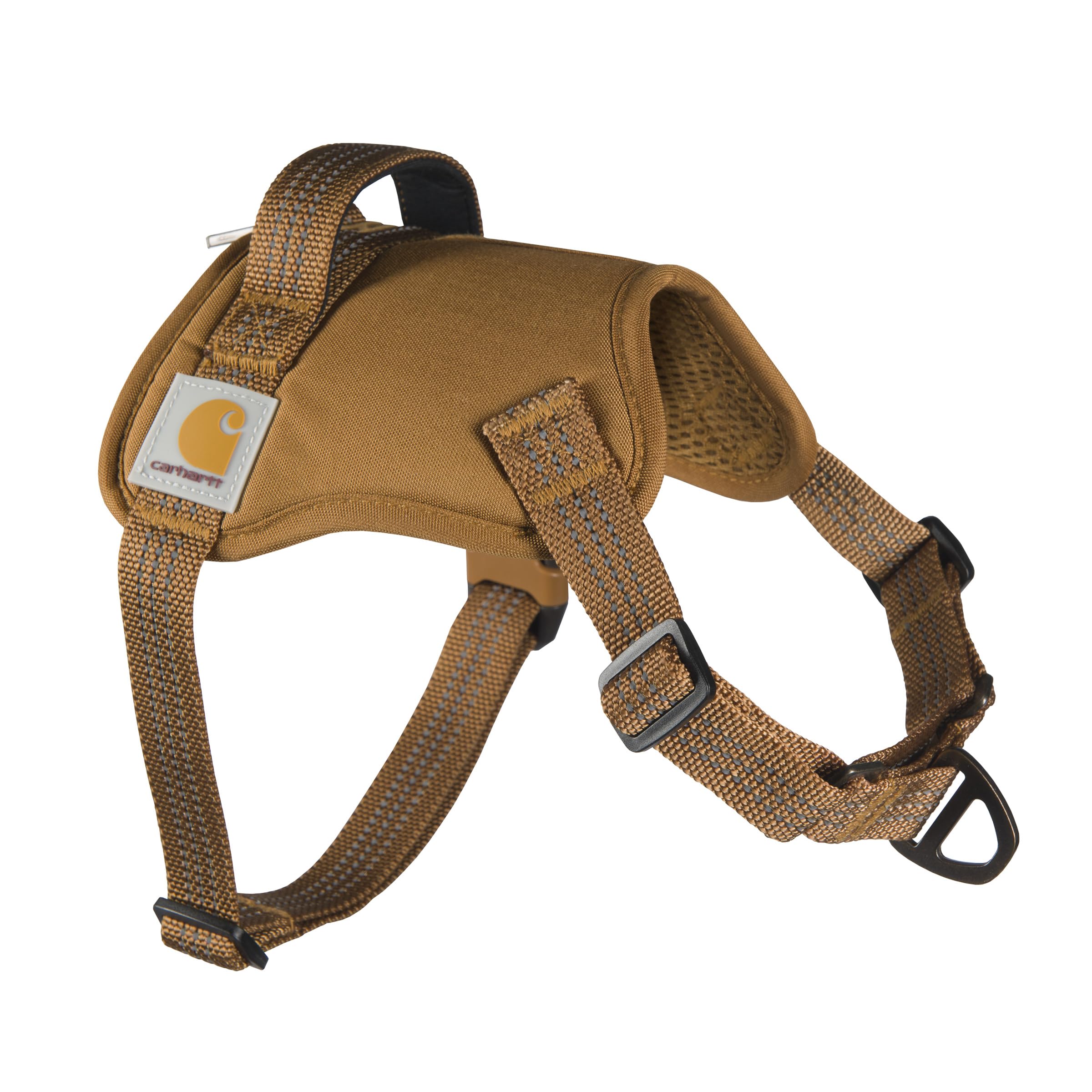 Carhartt No Pull Harness worn during a walk for controlled movement.