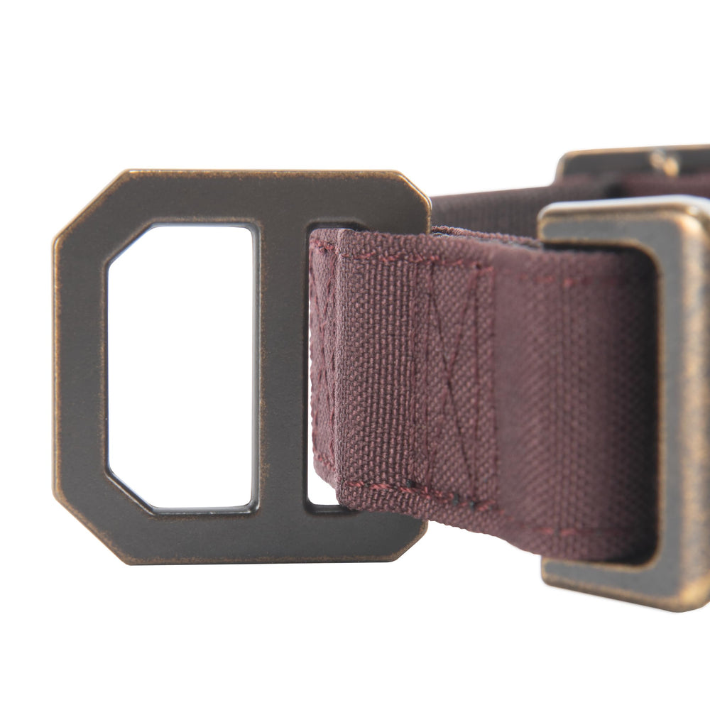 Carhartt Nylon Duck Dog Collar featuring D-ring and tag holder for ID and leash security.