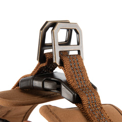 Carhartt Nylon Duck Training Harness with reflective stitching improves visibility at night.