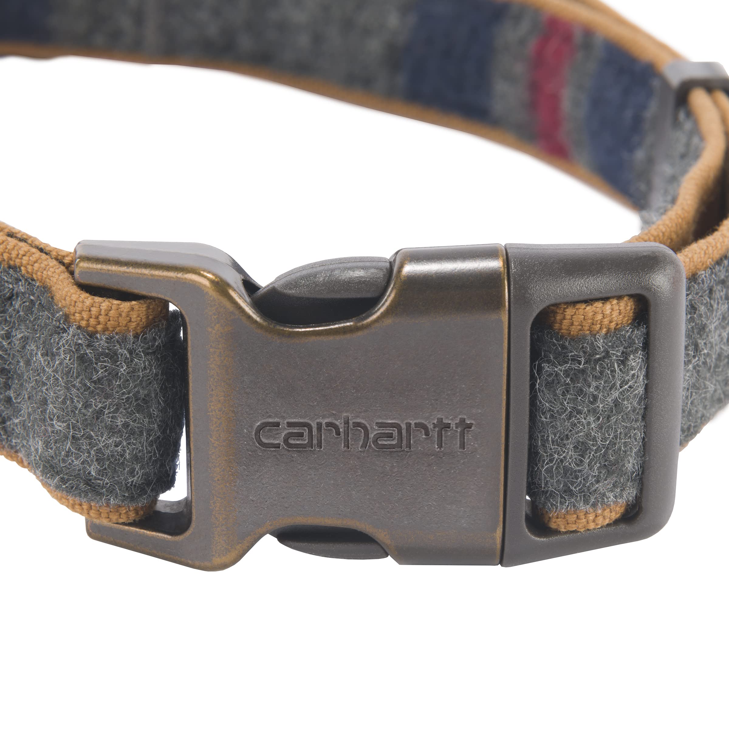 Carhartt half-metal buckle provides secure closure and quick release.