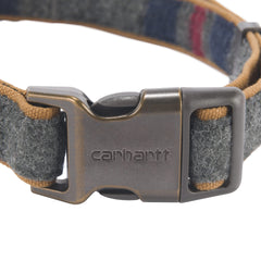 Carhartt pet collar half-metal buckle offers secure, easy on/off.