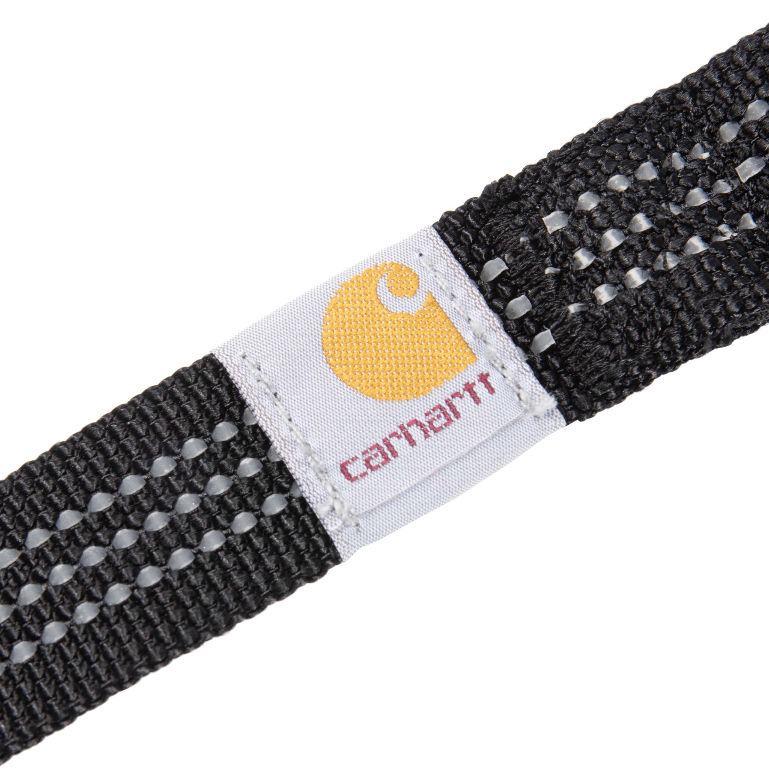 Carhartt Pet Leash shows reflective stitching for night visibility during walks.