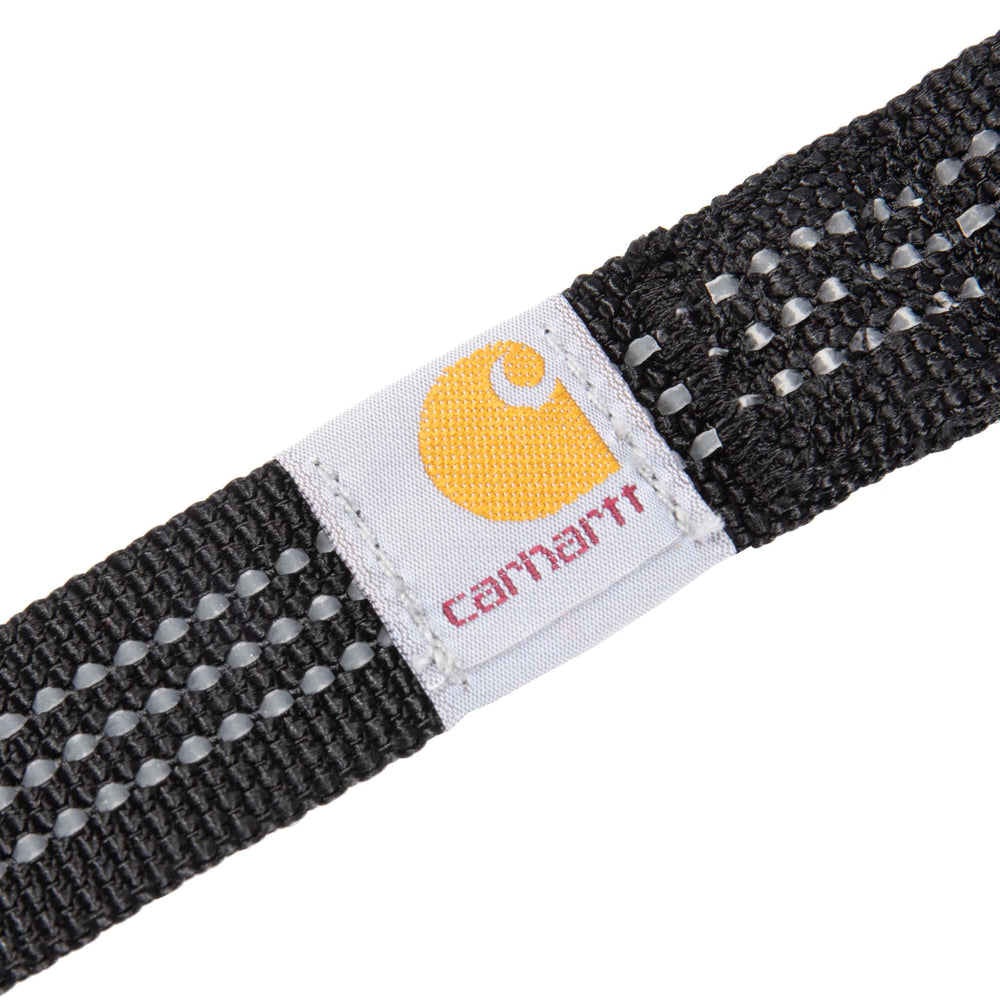 Carhartt Pet Leash shows reflective stitching for night visibility during walks.