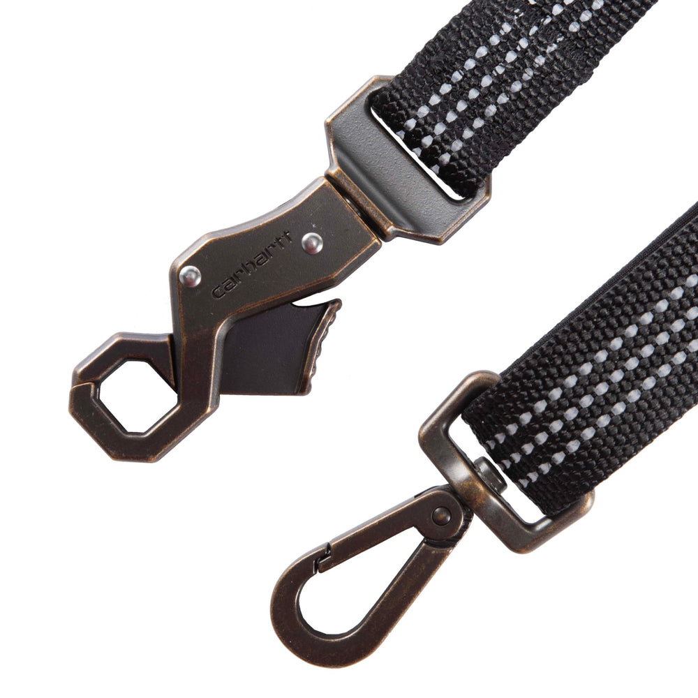 Carhartt Pet Leash with glove-friendly trigger clip and extra gated clip for secure connections.