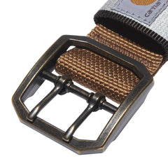 Carhartt Pet wide collar reflective wordmark enhances visibility in low light.