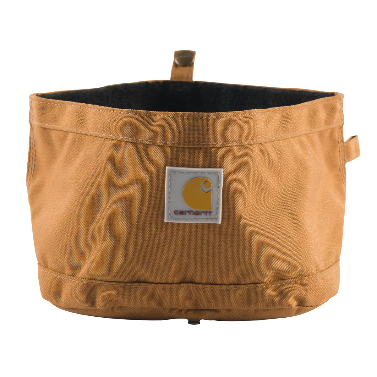Carhartt Travel Dog Bowl folded for compact packing