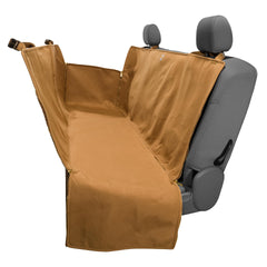 Carhartt universal fitted nylon duck pet hammock protecting backseat from claws and stains.