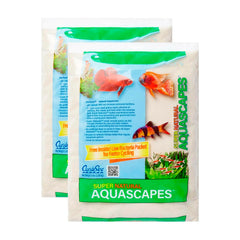 Carib Sea Moonlight Sand pack two 5 lb bags creates eye-catching contrast in freshwater tanks.
