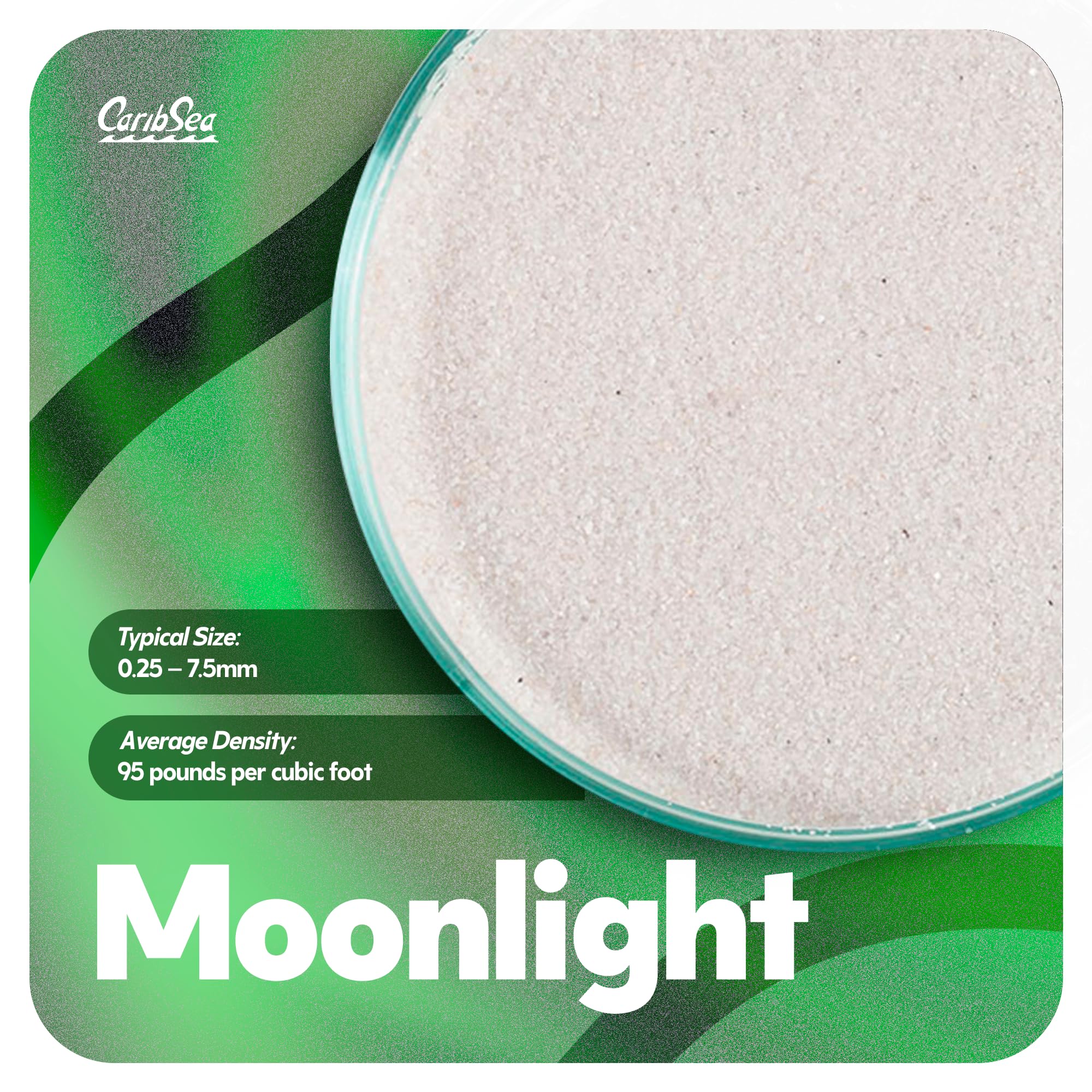 Carib Sea Moonlight Sand supports tetras and angelfish habitats with stable conditions.