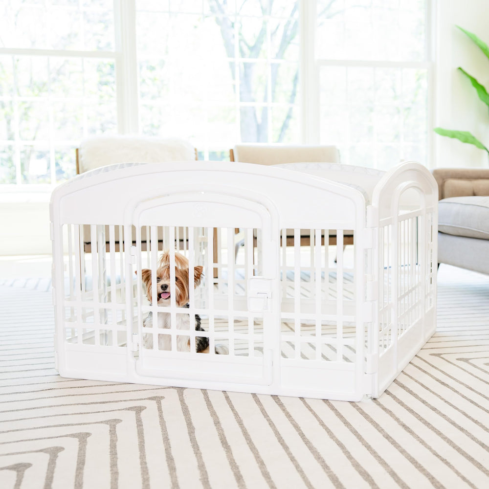 Carlson 4-Panel Pet Pen quick assembly for busy homes.