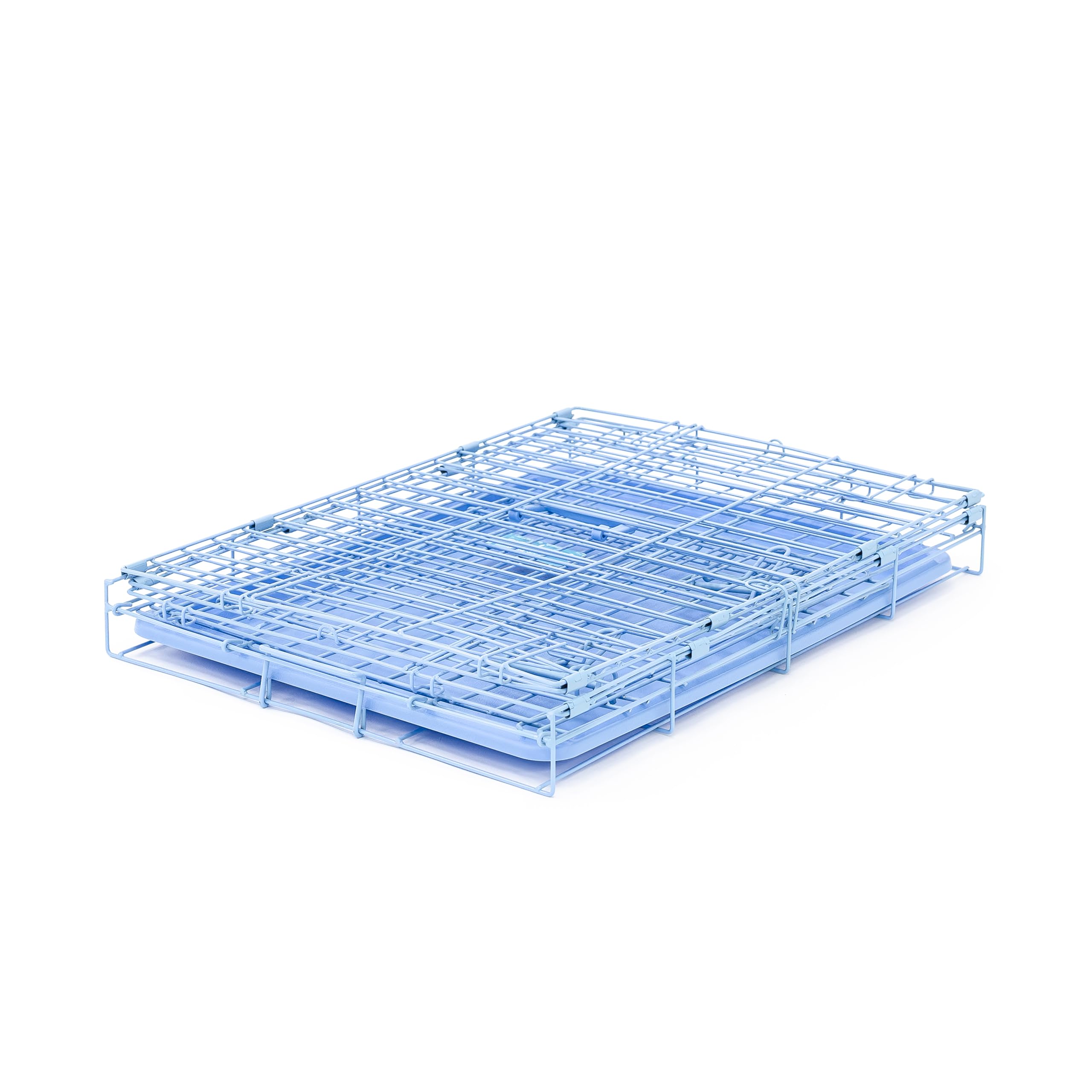 Compact crate supports house training with a sturdy, safe space.