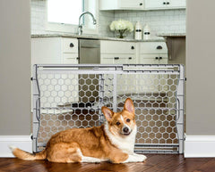 Carlson Easy Fit Dog Gate pressure-mount installation saves time and avoids drilling.