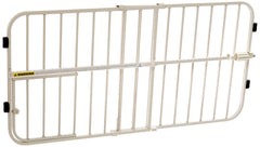 Carlson Lil Tuffy gate in doorway extended for wide openings, safe barrier.