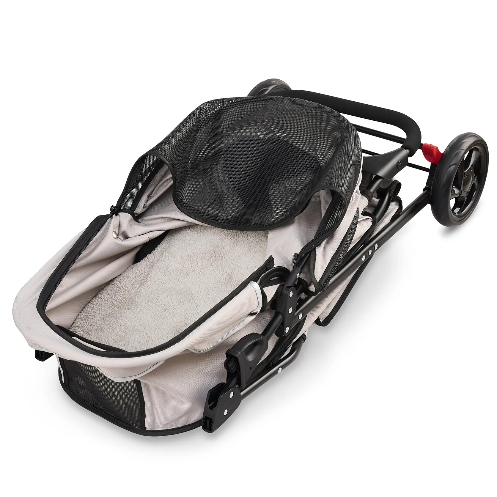 Carlson Pet Stroller suitable for pets up to 30 pounds on outings.