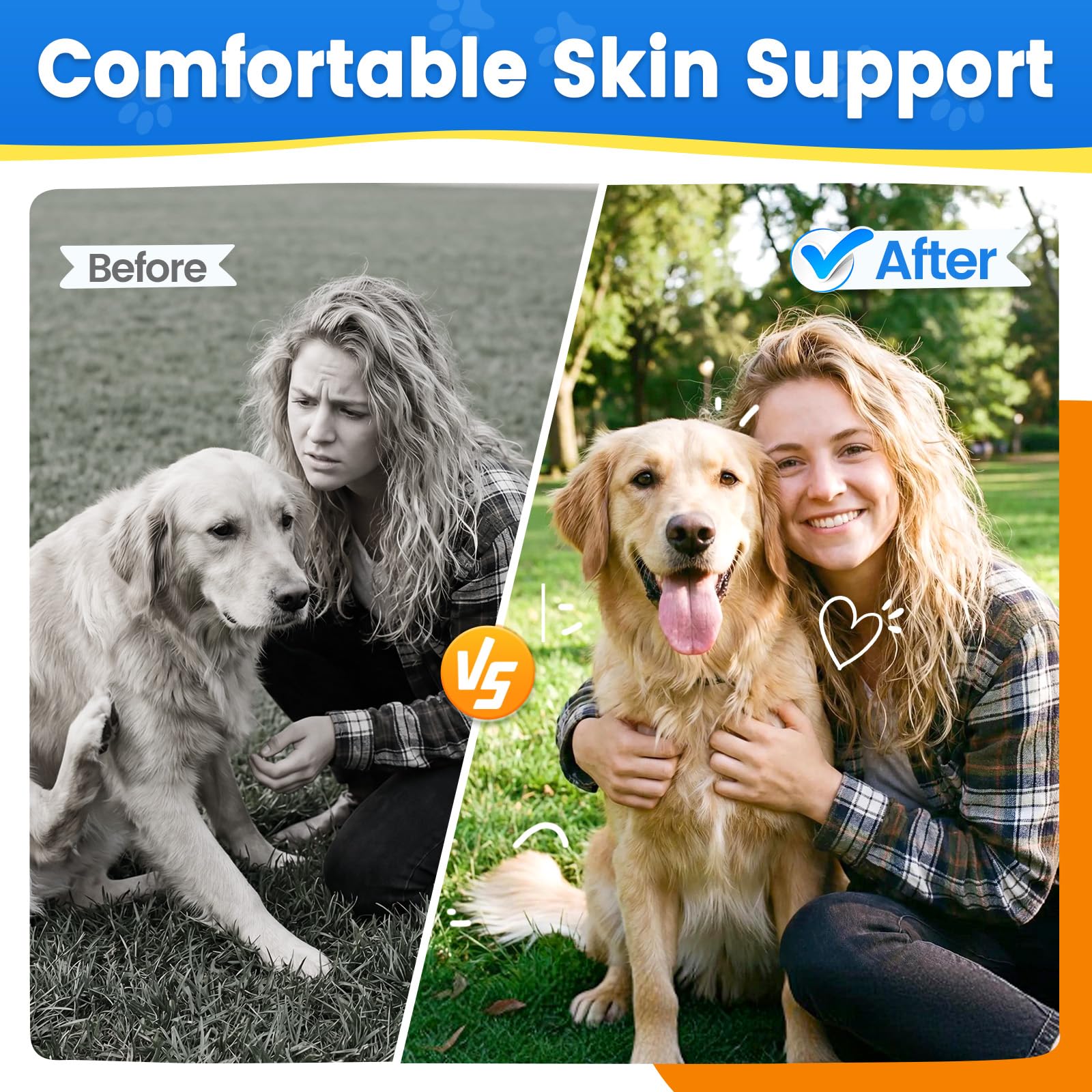 Carmelie dog application drops shown for easy dosing regimen.