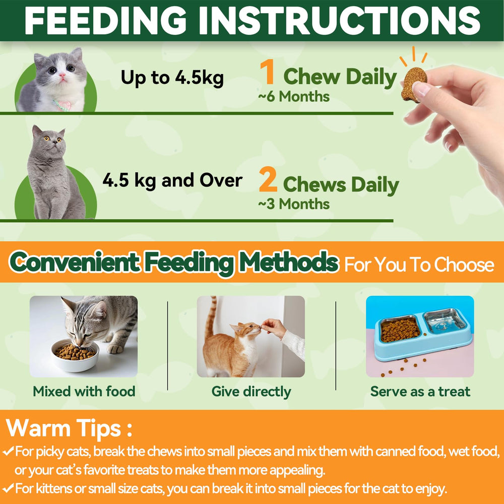 Carmelie cat chews daily dose shows simple administration