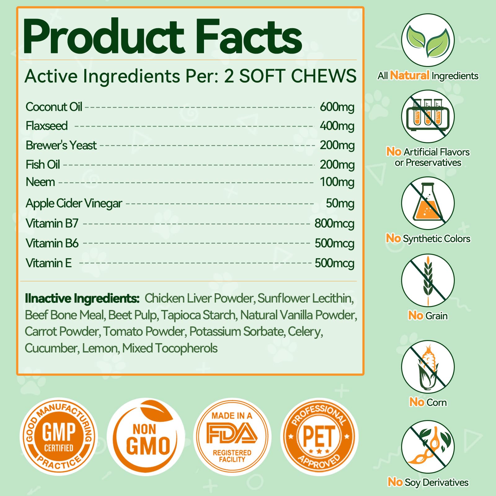 Carmelie flea-tick chews suitable for puppies and seniors