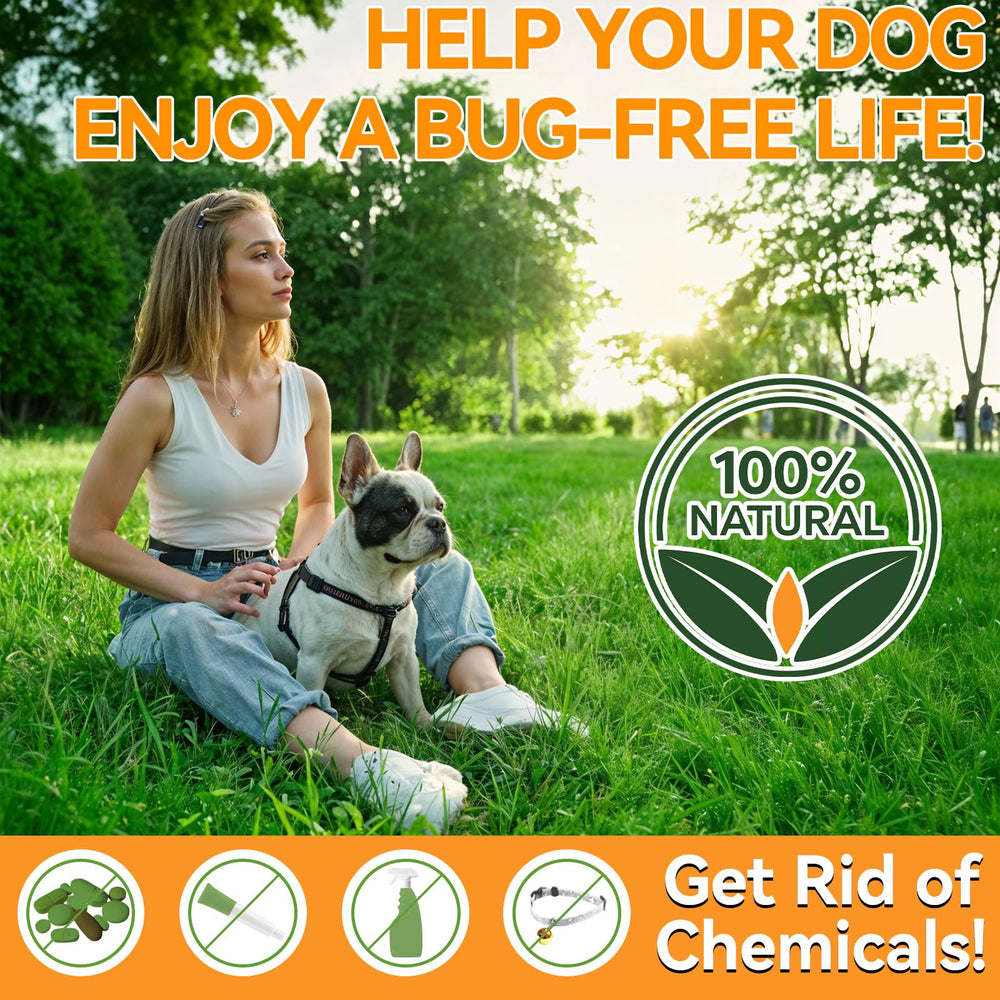 Carmelie flea-tick chews highlight skin and coat support
