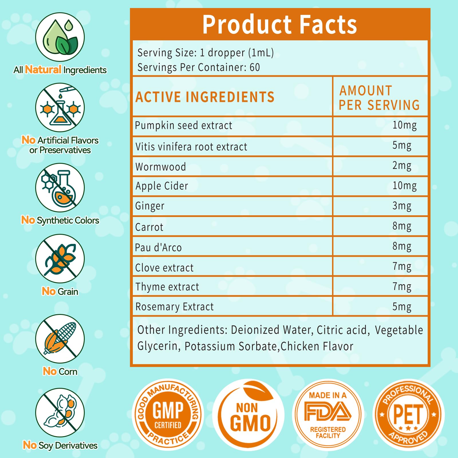 Carmelie natural formula with no harsh chemicals presents gentle pet care.