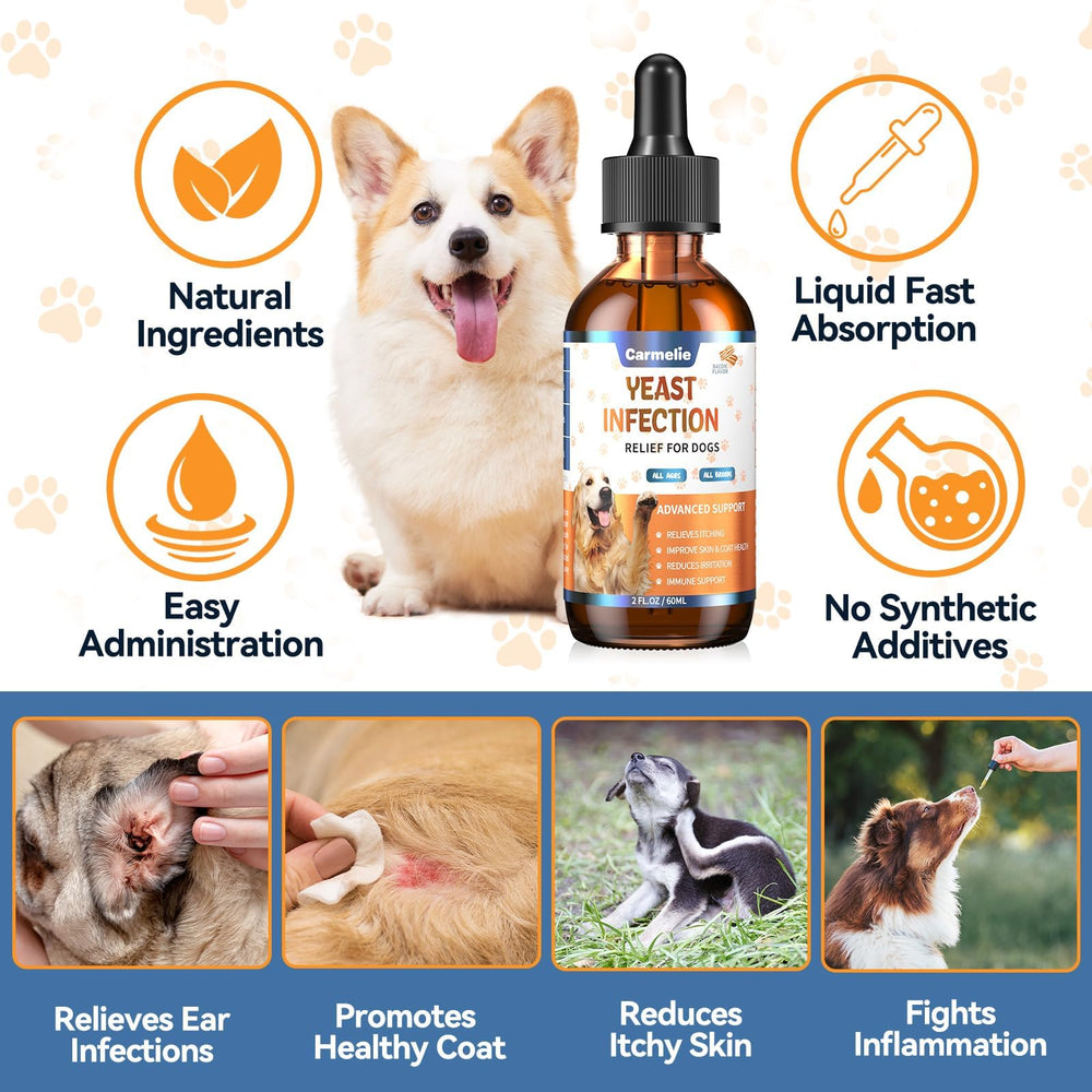 Carmelie paw care drops calm irritated dog paw skin