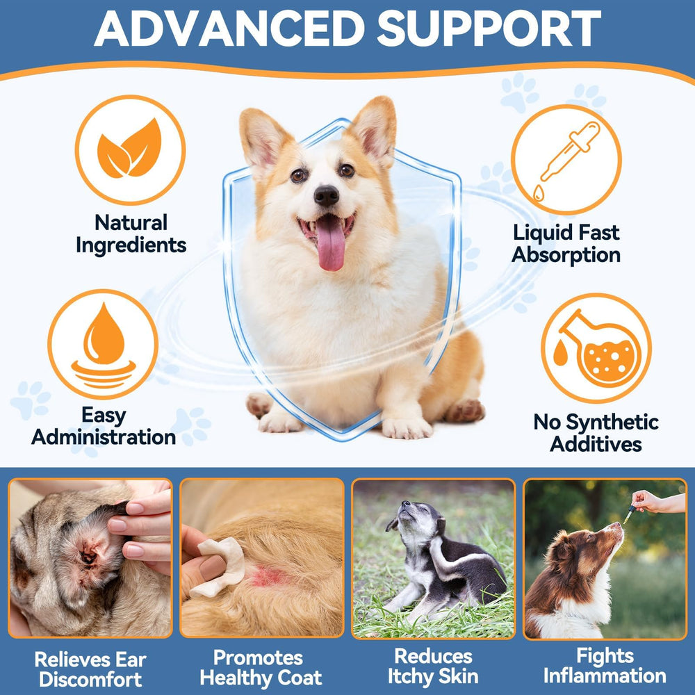 Carmelie paw discomfort liquid applied to dog paws for balance