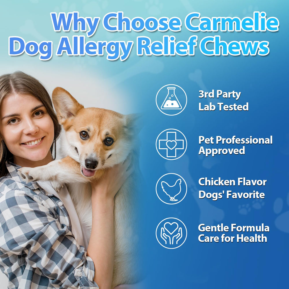 Carmelie soft chews appear puppy- and senior-friendly